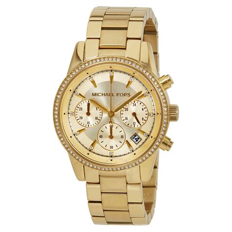 Michael Kors Ritz Chronograph Gold.